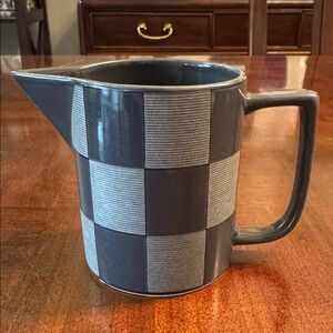 Mikasa Checkmate Charcoal Creamer Milk Cream